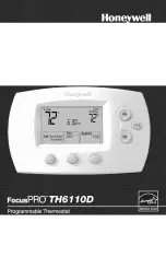 Honeywell FocusPRO TH6110D Manual preview