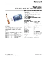 Preview for 1 page of Honeywell FT69 Series Specification Data & Mounting Instructions