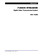 Honeywell FUSION STREAMER User Manual preview