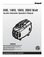 Предварительный просмотр 1 страницы Honeywell G0060651 Operator'S Manual