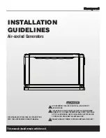 Honeywell G0062610 Installation Manuallines preview