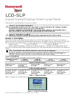 Honeywell GAMEWELL LCD-SLP Product Installation Document preview