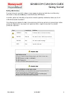 Preview for 8 page of Honeywell GENESIS DM Clinicians Manual