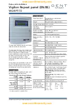 Preview for 1 page of Honeywell GENT VIG-RPT-72 Installation Manual