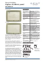 Preview for 1 page of Honeywell Gent Vigilon A3 Mimic Data And Installation