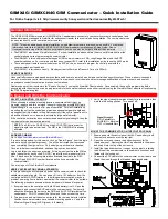 Honeywell GSMX4G Quick Installation Manual preview