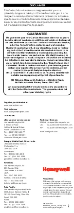 Preview for 8 page of Honeywell H450EN User Manual