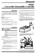 Preview for 1 page of Honeywell H808C Manual