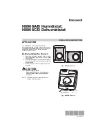 Preview for 1 page of Honeywell H8908A/B Installation Instructions Manual