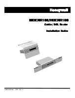 Preview for 1 page of Honeywell HBENR100 Installation Manual
