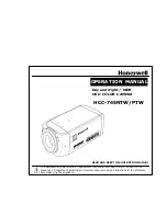 Preview for 1 page of Honeywell HCC-745NTW/PTW Operation Manual