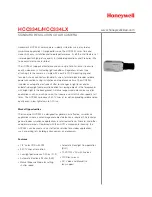 Honeywell HCC334L Brochure & Specs предпросмотр