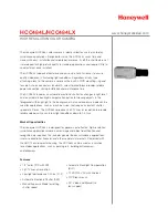 Honeywell HCC484L Specifications предпросмотр