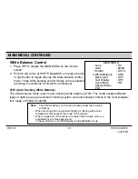 Предварительный просмотр 19 страницы Honeywell HCCM474M User Manual