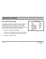 Предварительный просмотр 21 страницы Honeywell HCCM474M User Manual