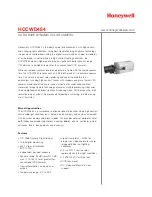 Предварительный просмотр 1 страницы Honeywell HCCWD484 Specification