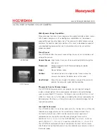 Предварительный просмотр 2 страницы Honeywell HCCWD484 Specification