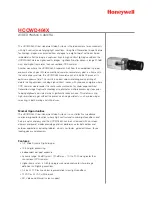 Honeywell HCCWD484X Specifications предпросмотр