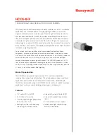 Honeywell HCD545X Specifications предпросмотр