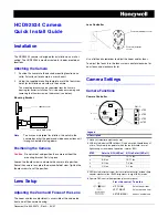 Предварительный просмотр 1 страницы Honeywell HCD92534 Quick Install Manual