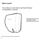 Preview for 1 page of Honeywell HCHD-310 Installation Manual