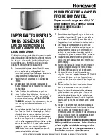 Preview for 11 page of Honeywell HCM-350 - Germ Free Cool Mist Humidifier Important Safety Instructions Manual