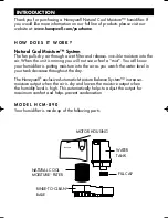 Предварительный просмотр 3 страницы Honeywell HCM 890 - 2 Gallon Cool Moisture Humidifier Owner'S Manual