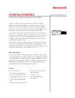 Honeywell HCM574L Specifications предпросмотр