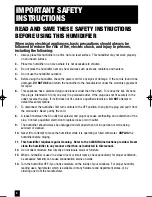 Preview for 2 page of Honeywell HCM6011I - QuietCare Console Humidifer Owner'S Manual