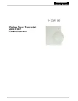 Preview for 1 page of Honeywell HCW 80 Installation And Operation Manual