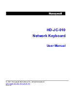 Предварительный просмотр 1 страницы Honeywell HD-JC-010 User Manual