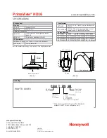 Предварительный просмотр 4 страницы Honeywell HD16CD480 Specifications