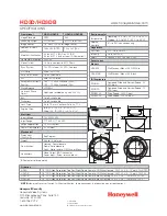 Предварительный просмотр 2 страницы Honeywell HD3D Specifications