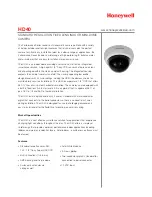 Предварительный просмотр 1 страницы Honeywell HD40 Specifications