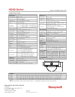 Предварительный просмотр 2 страницы Honeywell HD4D3 Brochure & Specs