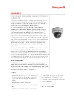 Предварительный просмотр 1 страницы Honeywell HD4DIRX Specifications