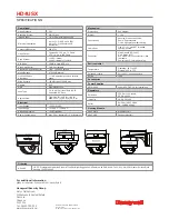 Предварительный просмотр 2 страницы Honeywell HD4USX Specifications