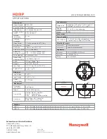 Preview for 2 page of Honeywell HD51P Specifications