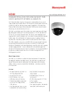 Предварительный просмотр 1 страницы Honeywell HD60 Brochure & Specs