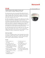 Предварительный просмотр 1 страницы Honeywell HD61 Series Specifications