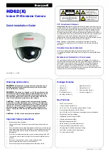 Honeywell HD62 Quick Installation Manual предпросмотр