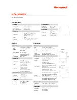 Preview for 4 page of Honeywell HD6A Specifications