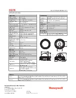 Предварительный просмотр 2 страницы Honeywell HD70 Brochure & Specs