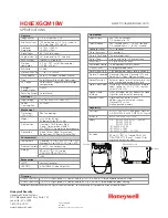 Предварительный просмотр 2 страницы Honeywell HD8EXGCM18W Specifications