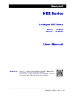 Honeywell HDZ30A User Manual предпросмотр