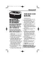 Предварительный просмотр 5 страницы Honeywell hepaclean HHT-011 series Safety Instructions