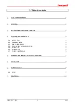 Preview for 2 page of Honeywell HERMetic OXY Operation And Service Manual