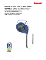 Honeywell HERMetic UTImeter Gtex Chem Operation And Service Manual предпросмотр