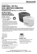 Preview for 1 page of Honeywell HEV685 SERIES Instruction Manual