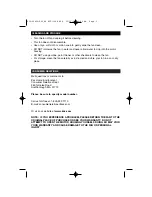 Предварительный просмотр 3 страницы Honeywell HFT-114B Series Owner'S Manual